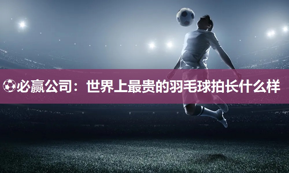 世界上最贵的羽毛球拍长什么样
